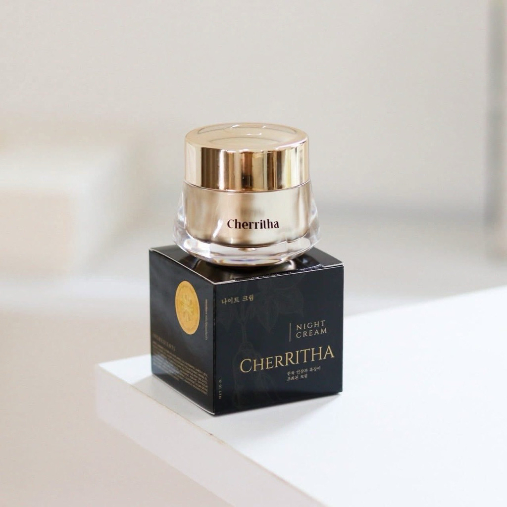 โสมเฌอริตาแท้100% แพคเกจใหม่ครีมโสม​ขมิ้นดำ​ Cherritha lot14 พร้อมส่ง (กด10กปขึ้นได้ราคาส่ง)