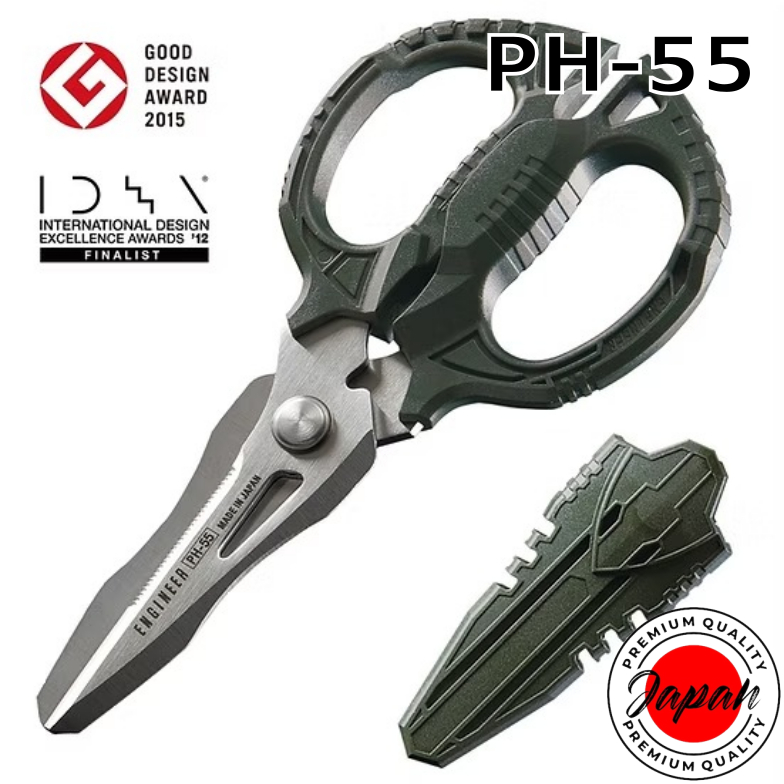 ENGINEER PH-55 Tetsuwan GT All-purpose scissors with cap 100% Authenticity direct from Japan
