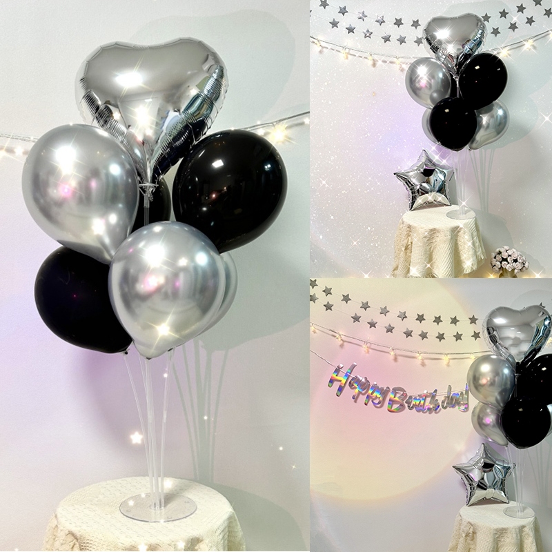 ✅พร้อมส่ง🎂 ชุดลูกโป่ง (มีฐานลูกโป่ง+ลูกโป่ง) 12นิ้ว พร้อมฐานตั้ง สำหรับตั้งพื้น ใช้ตกแต่งงานวันเกิด ลูกโป่งวันครบรอบ​