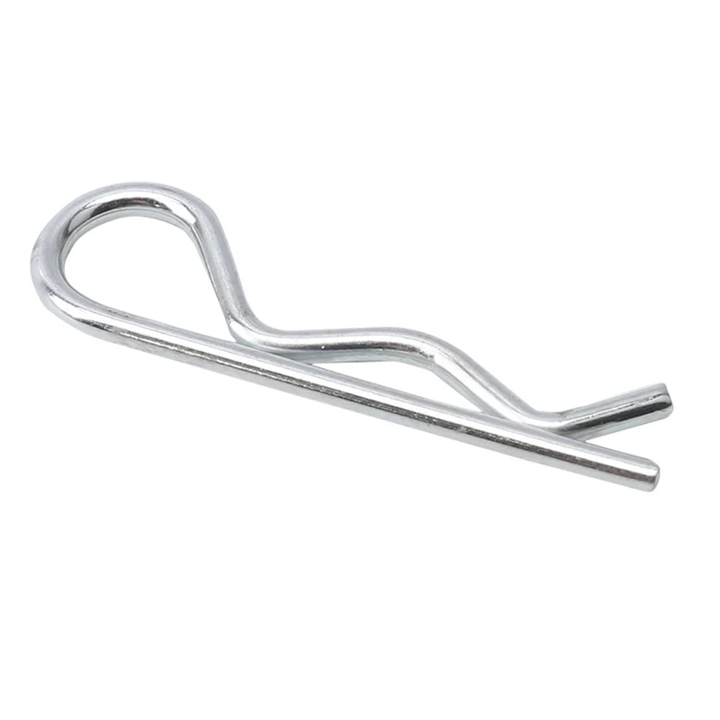 50 ชิ้น Cotter Pins ขนาด 3*50 มม.เหล็กคาร์บอน R-shape Fastener Pins Pin Clamp สําหรับอุปกรณ์ในรถยนต์