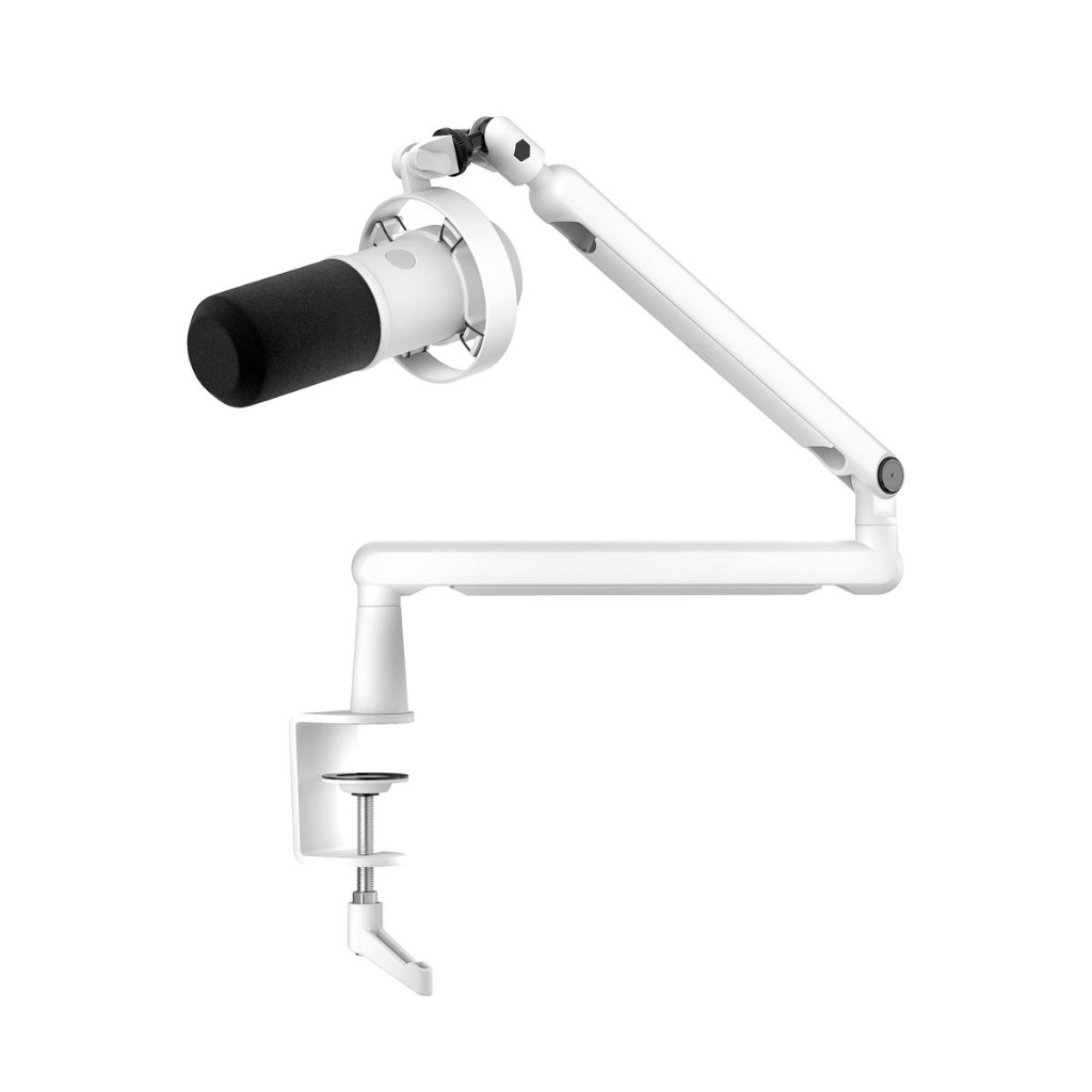 ไมโครโฟน FIFINE T688W USB/XLR Dynamic Mic with Boom Arm BM88 (White)