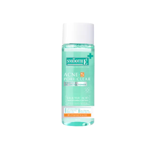 Smooth E Acne-5 Pore Clear Whitening Toner 60 ml. / 150 ml. โทนเนอร์ลดสิว ผิวกระจ่างใส กระชับรูชุมขน เหมาะกับผิวเป็นสิว
