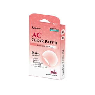 DERMEDY AC CLEAR PATCH แผ่นแปะสิวเดอร์มีดี เอซี เคลียร์ แพทซ์ (18 ดวง)