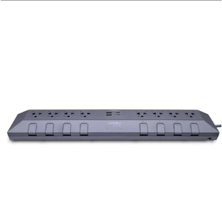 Vexxo Studio PowerStrip (ยาว 3 เมตร) รุ่น DO883 สีดำ สีเทา | ปลั๊กไฟ สตูดิโอ ปลั๊กพ่วง ปลั๊กราง