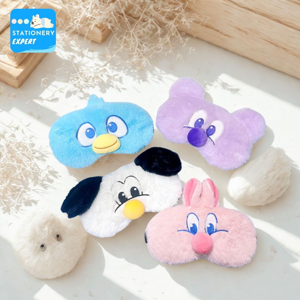 ผ้าปิดตา "รุ่น Bubble Nose ฟรีเจล [Sleep Mask]" สายปรับได้ อุปกรณ์เสริมการเดินทาง ผ้าปิดตานอน ผ้าปิดตาลายการ์ตูนน่ารัก