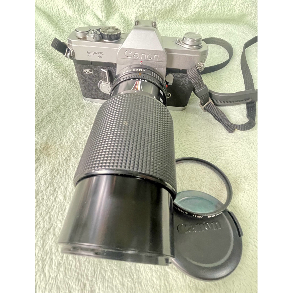 กล้องฟิล์ม Canon FT พร้อมเลนส์ Canon FD zoom 70-210mm.f4 มือ2 made in Japan