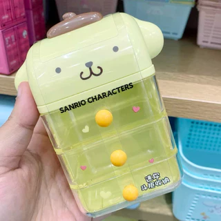 🎀พร้อมส่ง กล่องลิ้นชักจิ๋ว 3 ชั้น Sanrio x Miniso ลิขสิทธิ์แท้ 💯