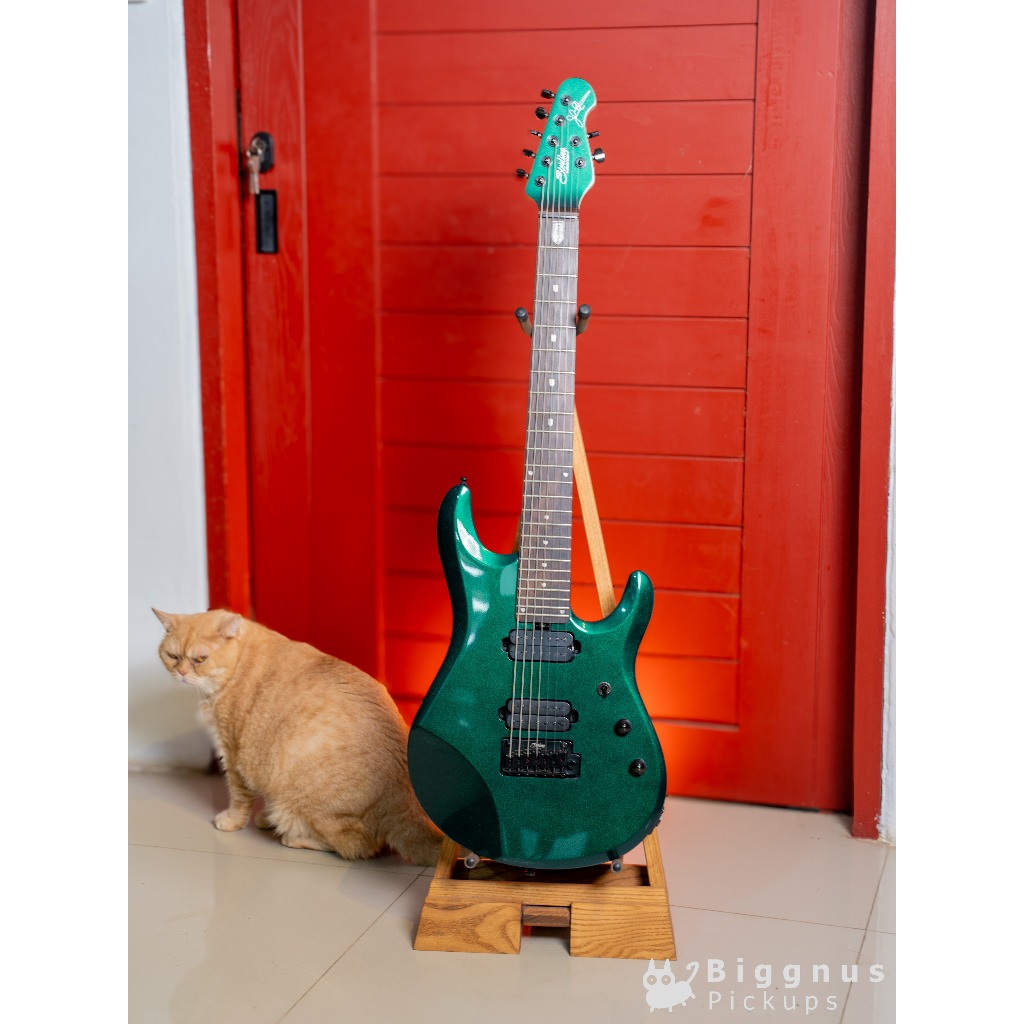 กีต้าร์ 7 สาย Sterling JP70 สี Mystic Dream มือสอง โมมาจัดเต็ม