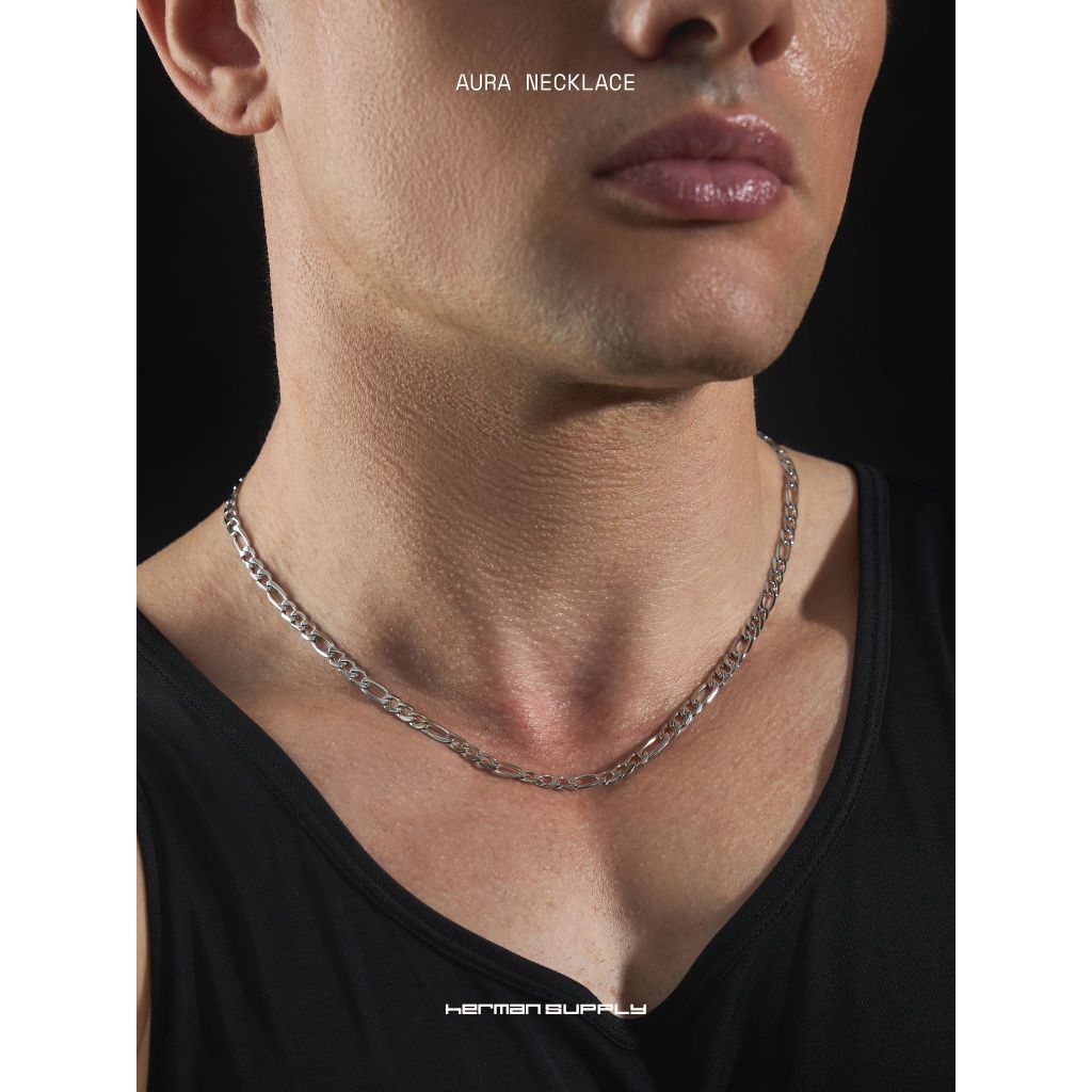 HERMAN SUPPLY - AURA Necklace สร้อยคอ สแตนเลส แนวมินิมอล 4MM