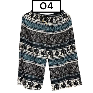 กางเกงลายสก็อตขา5 ส่วน กางเกงลายริ้ว *พร้อมส่ง*