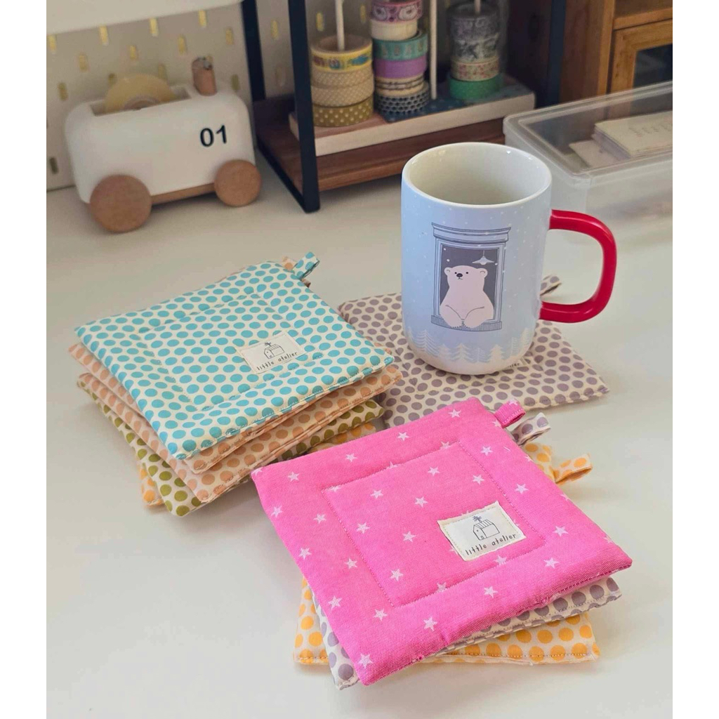 little atelier coasters ที่รองแก้วรูปสี่เหลี่ยม