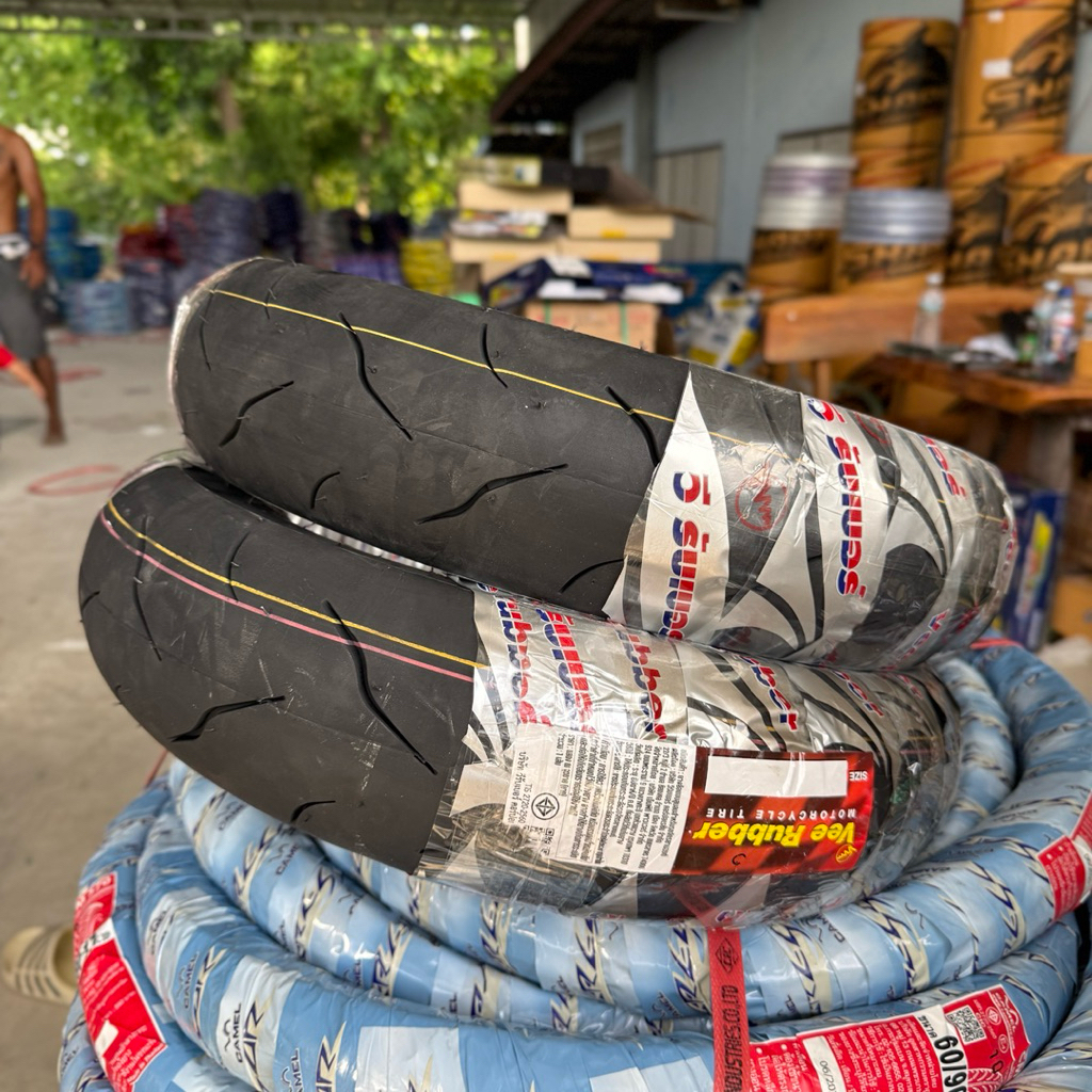 ยางนอก Vee Rubber TL VRM389 100/90-12,110/90-12 ยางแบบไม่ใช้ยางใน คุณภาพสูง รูปที่ 6