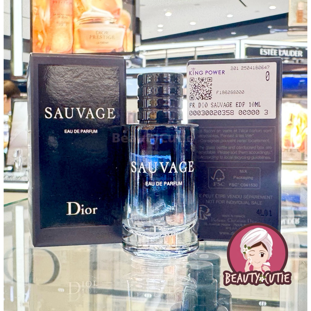 🌟น้ำหอม Sauvage 10 ml. ขนาดทดลอง หัวแต้ม🌟ป้ายคิง/ ป้ายห้าง แท้💯 จากช็อป
