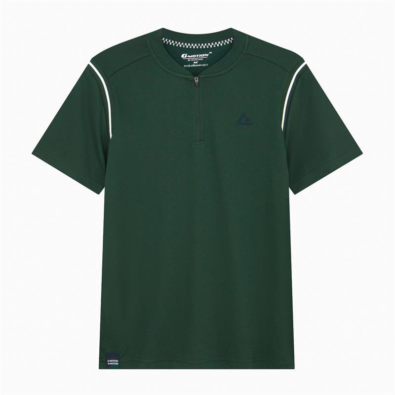 GIORDANO เสื้อยืดผู้ชาย Men's Slim Zip-Up Tee 01025227