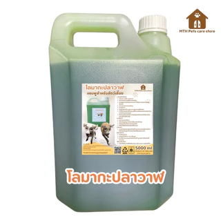แชมพูอาบน้ำสุนัขและแมว โลมากะปลาวาฬ 5 ลิตร หอมนาน แก้คัน กลิ่นมะกรูด MTH.PETS CARE STORE