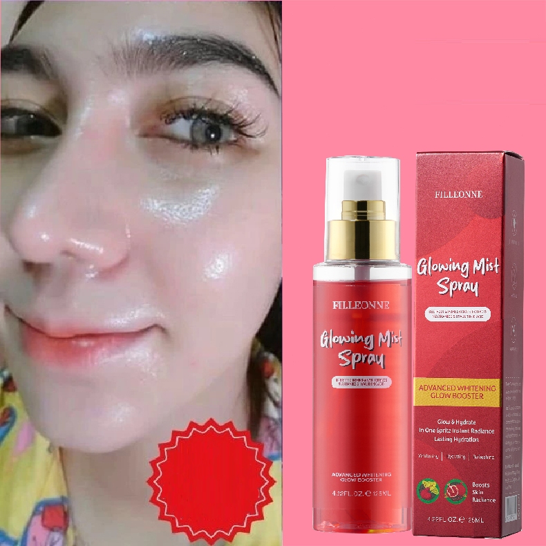FILLEONNE Glowing Mist Spray Advanced Whitening Glow Booster ย์ไวท์เทนนิ่งให้ความชุ่มชื้นแก่ผิวหน้า  ให้ผิวแลดูกระจ่างใส