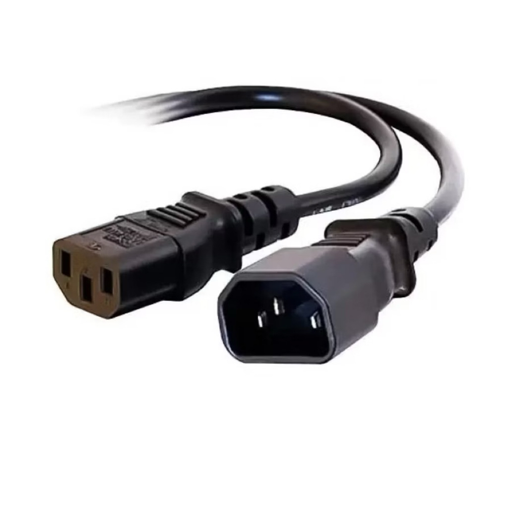 Computer Power Cord Extension C14 To C13 PDU Style Cable 1.5M/Black 10A IEC-320-C14 To IEC-320-C13