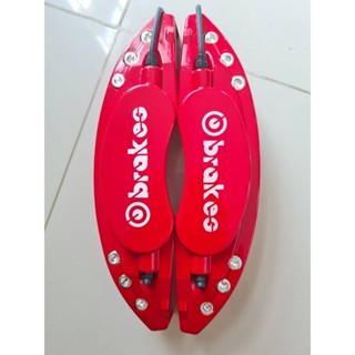 ฝาครอบดิสเบรคสีแดงไซร์Lแม็กขอบ18ถึง20ใส่ได้