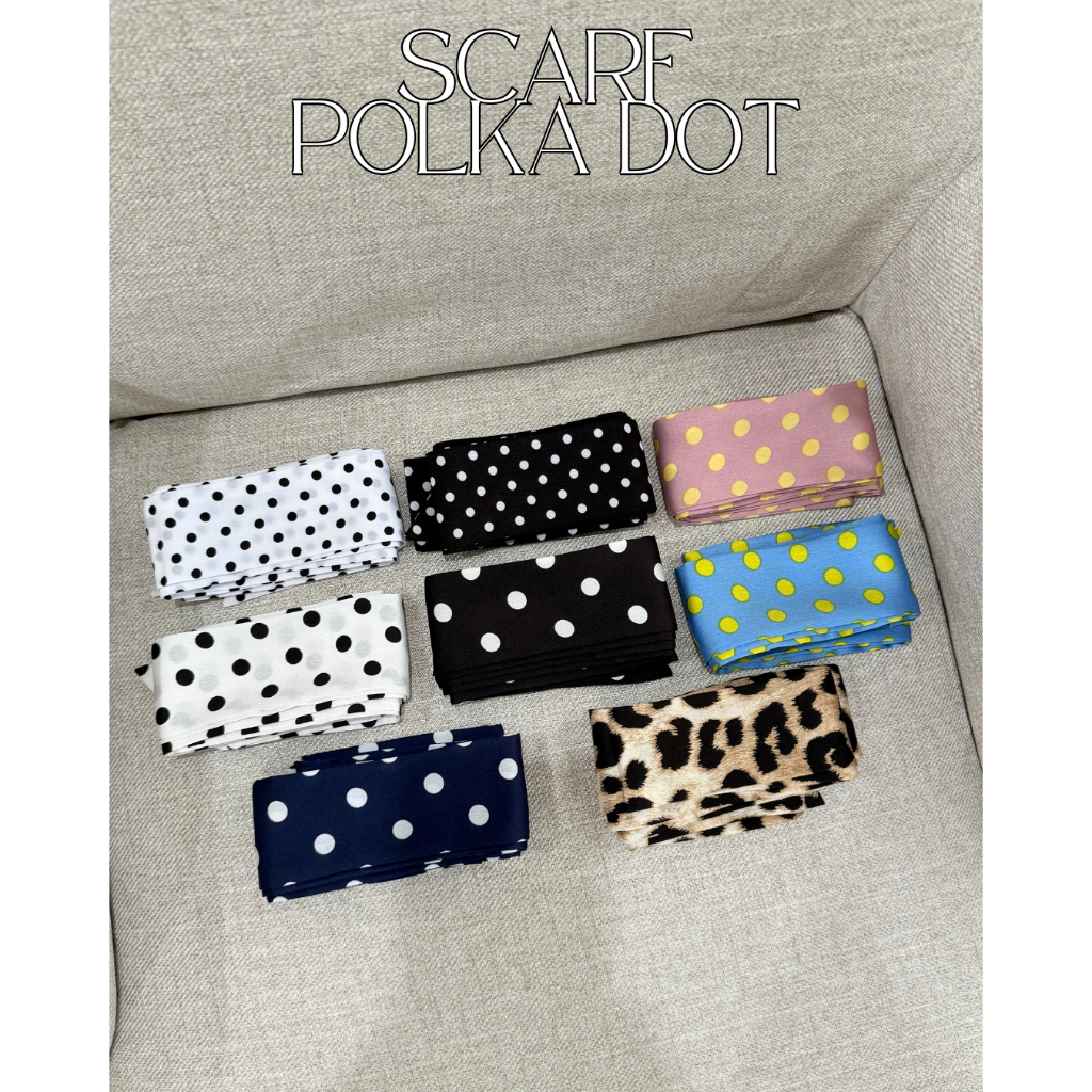 UIUI | POLKA DOT SCARF ผ้าพันคอลายจุด