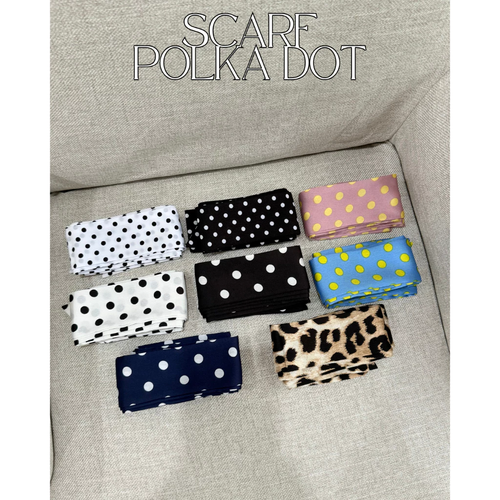 UIUI | POLKA DOT SCARF ผ้าพันคอลายจุด