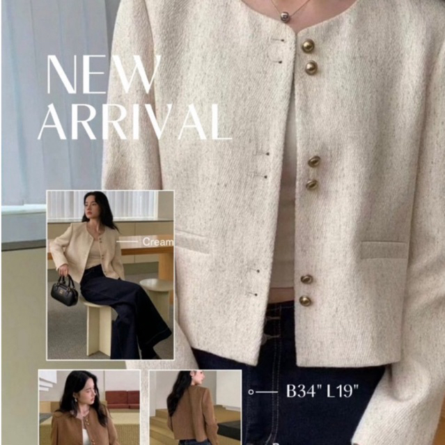 minicloset เบลเซอร์Korea style สั่งได้เลยนะคะ ผ้าดูดี cutting เนี้ยบสุด มีซับใน
