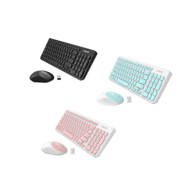 Oker keyboard+mouse Wireless ชุดไร้สาย k8830