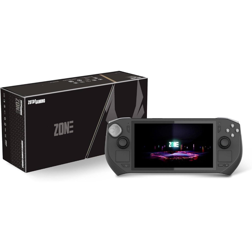ZOTAC Gaming Zone Gaming Console,Handheld,AMD 8840U,AMOLED,16GB LPDDR5X,512GB M.2 SSD,2X USB4,WIN11 Home,Universal Plug