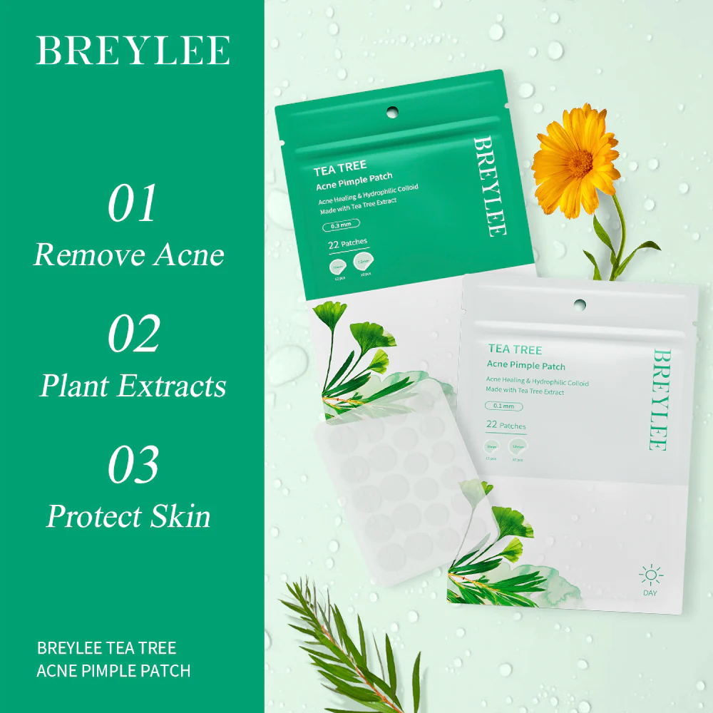 [⚡️ส่งด่วน ได้ของวันนี้] แผ่นแปะสิว ติดแน่น บางเฉียบ BREYLEE Tea Tree Acne Pimple Patch - รูปที่ 2