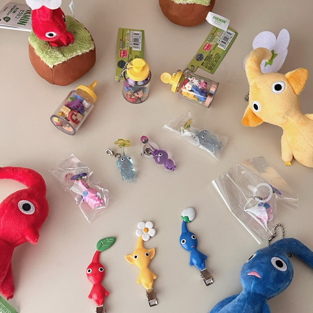 Pikmin พิกมิน ピクミン Pikumin กิ๊บ โมเดล ฟิกเกอร์ พวงกุญแจ keyring keychain มือสอง ตามหา สะสม