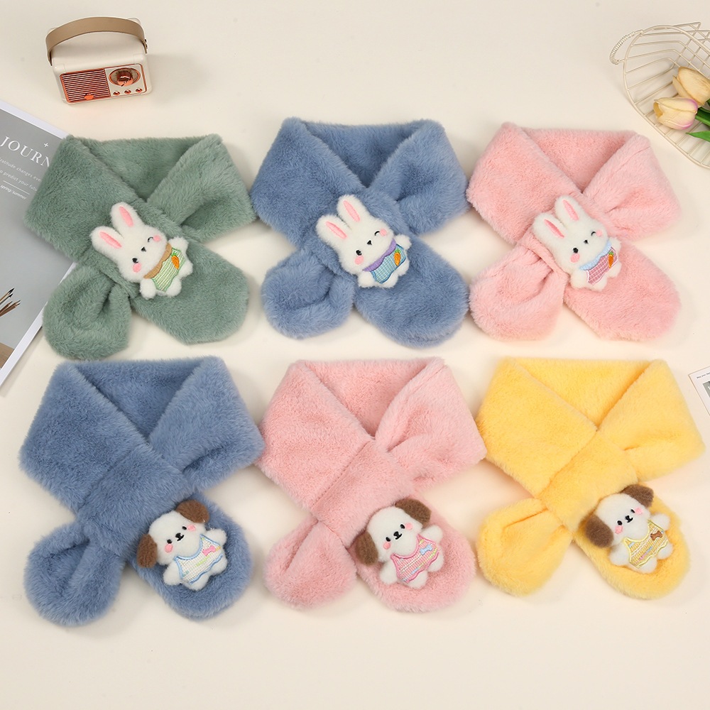 TB438  TB442 TB464 TB465 TB466  ผ้าพันคอสำหรับเด็กพร้อมตุ๊กตาสัตว์