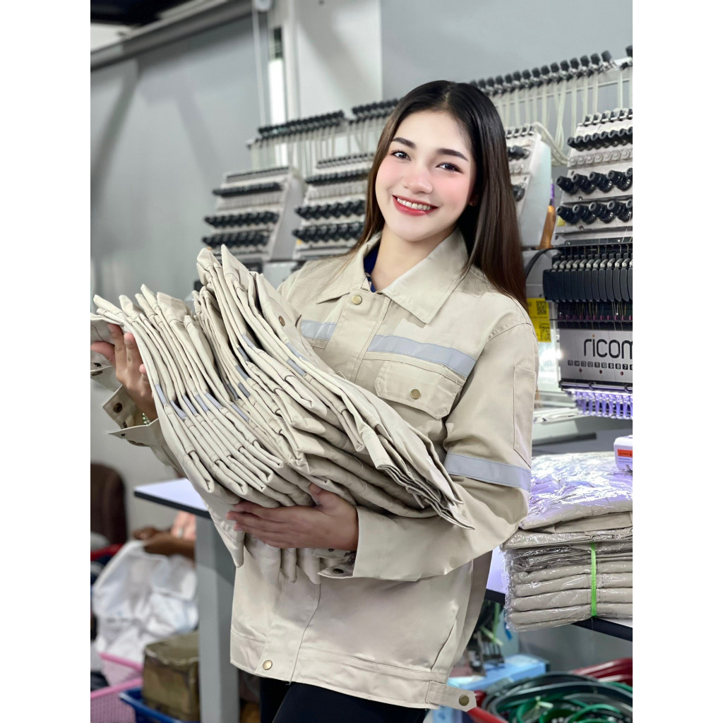 เสื้อช็อปพร้อมงานปัก
