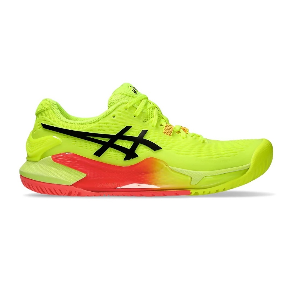 Asics รองเท้าเทนนิสผู้หญิง Gel-Resolution 9 Paris | Safety Yellow/Black ( 1042A274-750 )