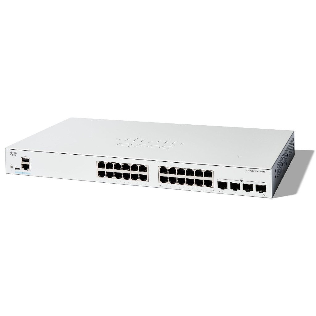 C1300-24T-4G Catalyst C1300-24T-4G 24-port GE, 4x1G SFP Rack-mountable Cisco