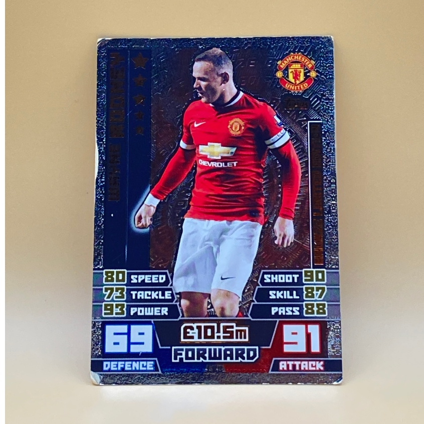Match attax 2014 2015 Wayne Rooney Bronze Limited Edition card LE3 Man United