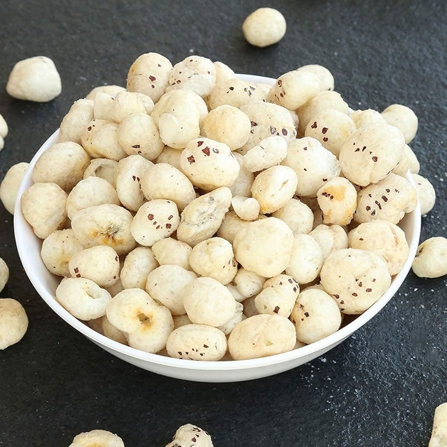 Makhana  Phool Makhana, [Fox Nuts], Lotus Seeds/Fox Nuts Phool Makhana 100 GM