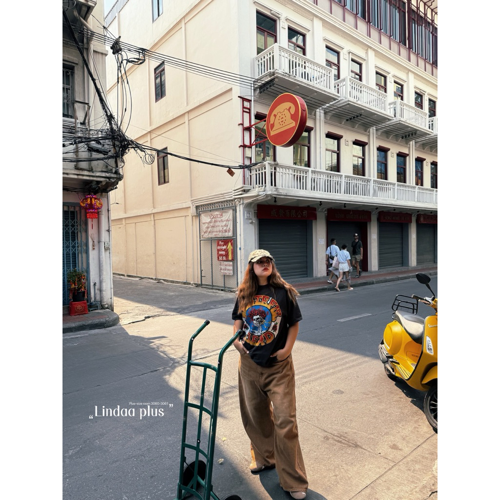 พร้อมส่ง         กางเกงยีนส์ขากระบอกใหญ่พิเศษ buggy jeansสีใหม่แม่ชม ราคา ถูกที่สุด ดีลบีเคเค แกลเลอรีภาพที่ 7