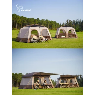 Vidalido New 2025 An Saan Tent Cabin รุ่นน้องใหม่ กางง่ายสวยงามในราคาเบาๆ เต็นท์ขนาดกลาง-ใหญ่ 4-8คน