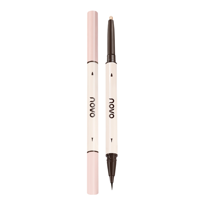 6502 (ใหม่/แท้) NOVO ปากกาดอลลี่อาย ทาตา 2 IN 1 เนื้อดี ติดทน กันน้ำ