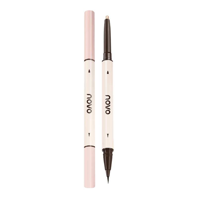 6502 (ใหม่/แท้) NOVO ปากกาดอลลี่อาย ทาตา 2 IN 1 เนื้อดี ติดทน กันน้ำ