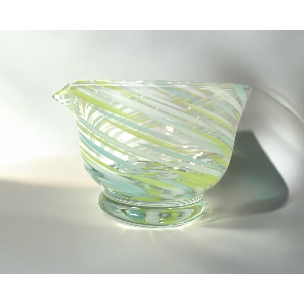 Uranus matcha handmade bowl, ชามแก้วมัทฉะ Uranus