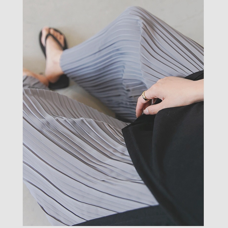 กางเกงคนท้อง - กางเกงขายาวอัดพลีทสำหรับคุณแม่ตั้งครรภ์ เน้นความใส่สบาย ผ้าติดแอร์ใส่แล้วเย็นสบายมาก - รูปที่ 7