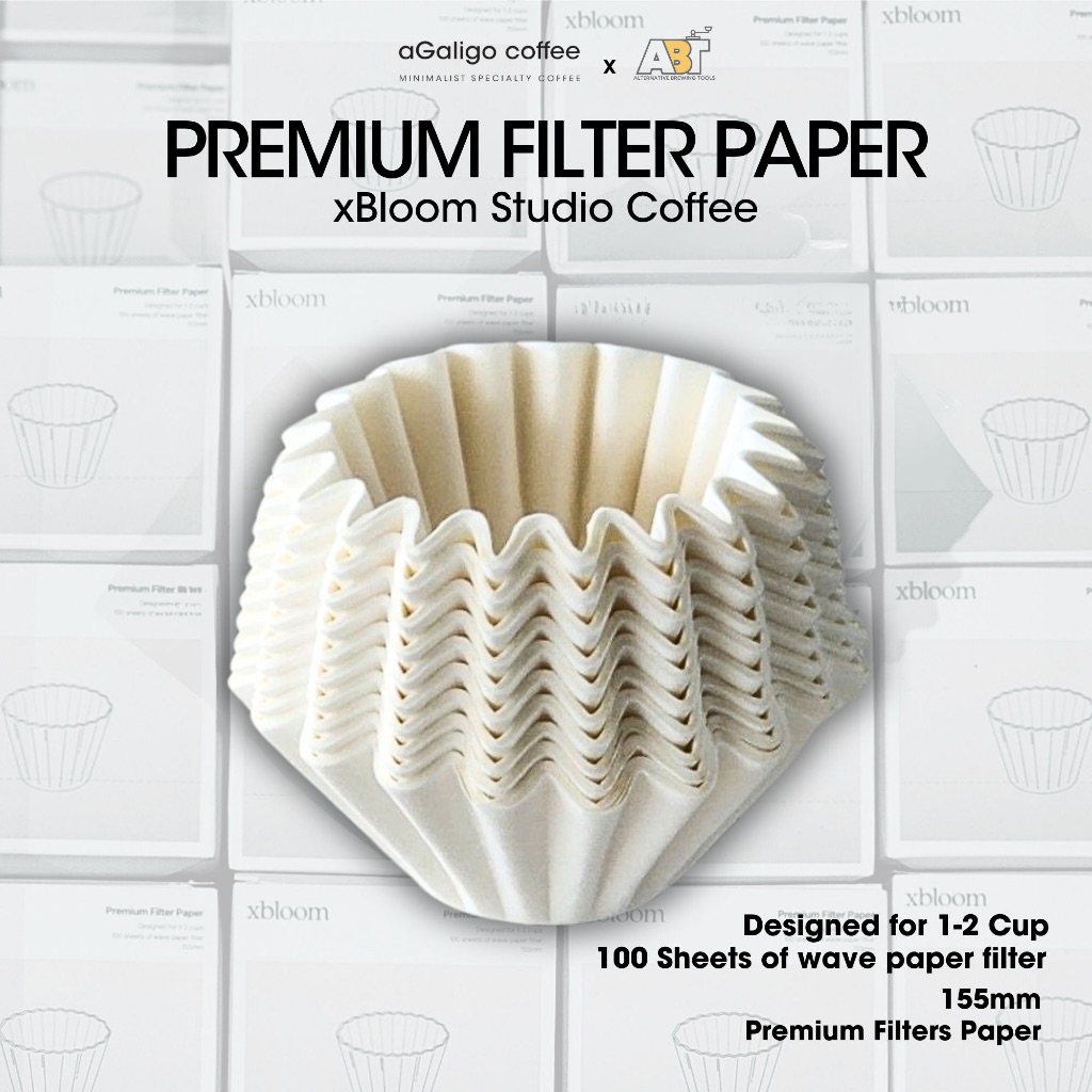กระดาษกรองกาแฟ xBloom Premium Wave Paper Filters 100 แผ่น