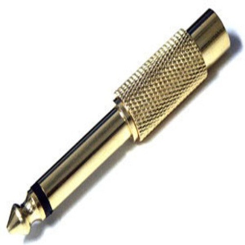 NPE ปลั๊กไมค์ MONO 6.35MM ท้ายแจ๊ค RCA สีทอง SK-168