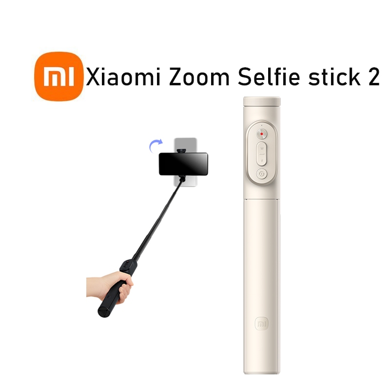 Xiaomi Zoom Selfie Stick 2 ความยาวปรับได้ ไร้สาย บลูทูธ ขาตั้งมั่นคง หมุนได้สำหรับโทรศัพท์
