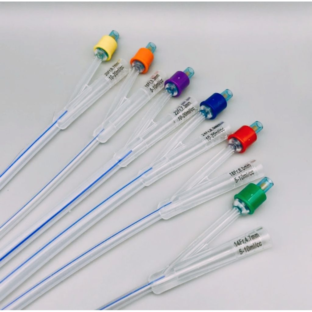 สายสวนปัสสาวะแบบซิลิโคน 2 ทาง (Silicone Foley Catheter)