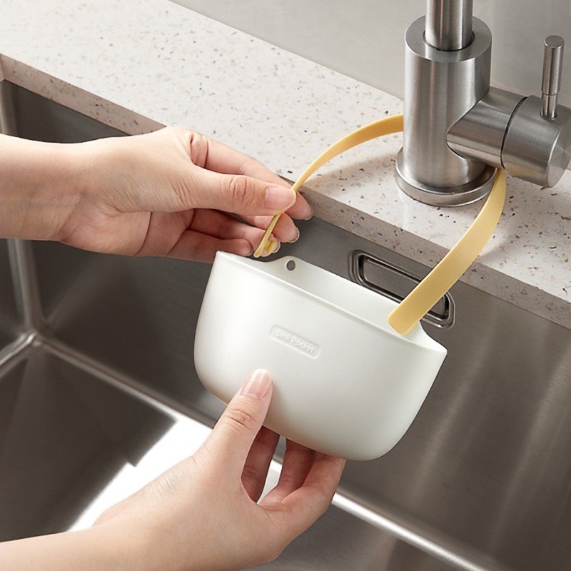 ที่วางฟองน้ำล้างจาน สำหรับอ่างล้างจาน ที่แขวนอุปกรณ์ล้างจาน ไม่ต้องเจาะ แขวนก๊อกน้ำ อเนกประสงค์ - รูปที่ 3