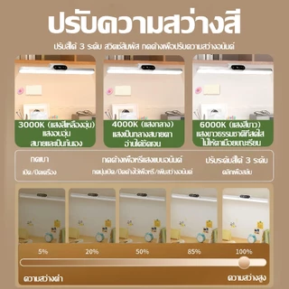 ✨รับประกัน30ปี✨โคมไฟตั้งโต๊ะ โคมไฟ LED ไฟกลางคืน ชาร์จและเสียบปลั๊ก ไฟสว่างนุ่มนวล โคมไฟ ปรับอุณหภูมิสี table lamp