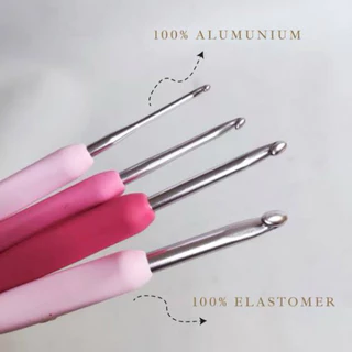 Tulip Etimo rose crochet hook เข็มโครเชต์ด้ามชมพูของแท้ ผลิตญี่ปุ่น