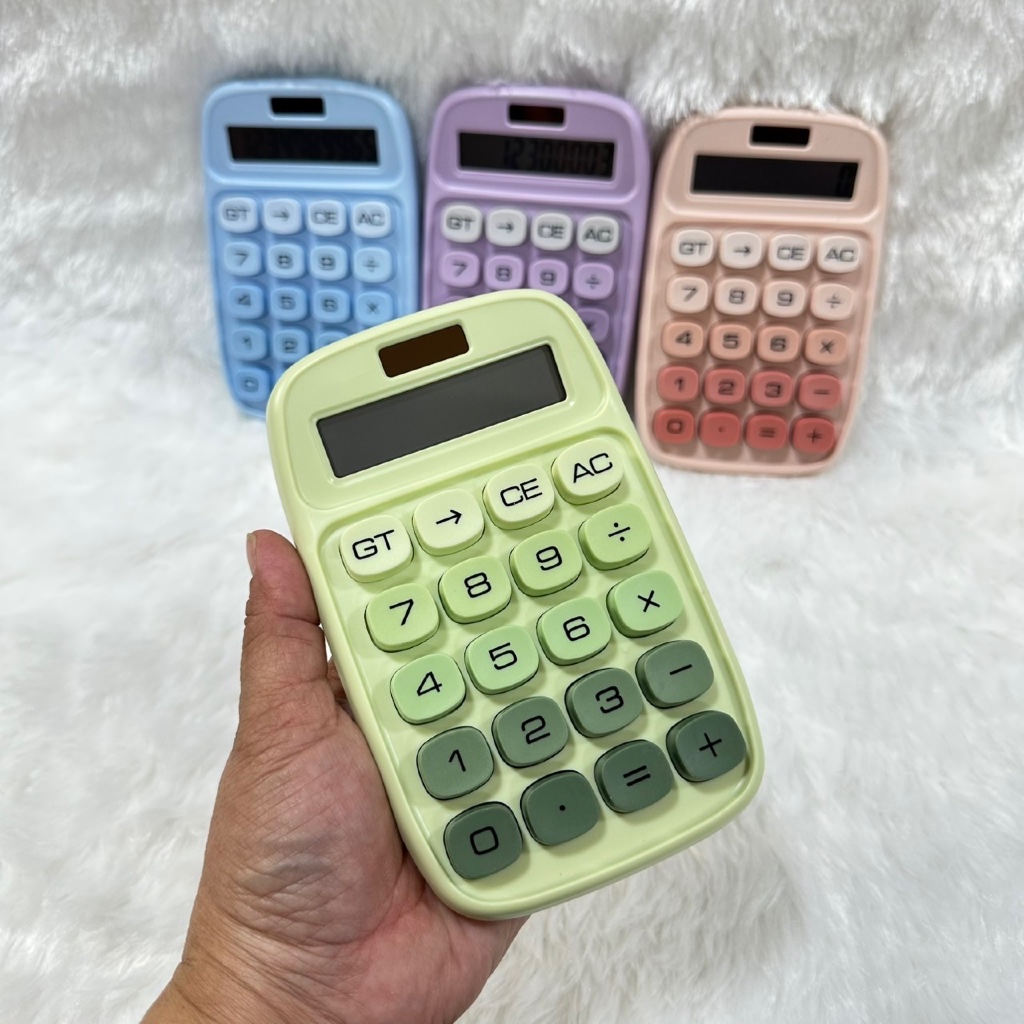 เครื่องคิดเลข GAOSIIO รุ่น CY-2810 / 2820c ขนาด 9*14.5 cm.สีพาสเทลน่ารัก จอแสดงขนาดใหญ่ คำนวณได้ 10 หลัก