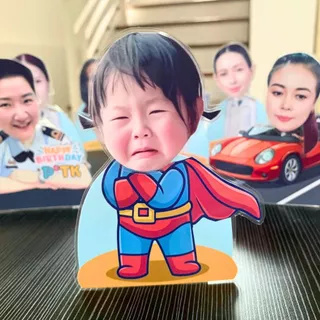 ตุ๊กตาหัวดุ๊กดิ๊กน่ารัก แบบ 3 มีลายให้เลือกมากมาย (แบบใส่ถ่านอย่างเดียว) แถมถ่านฟรี